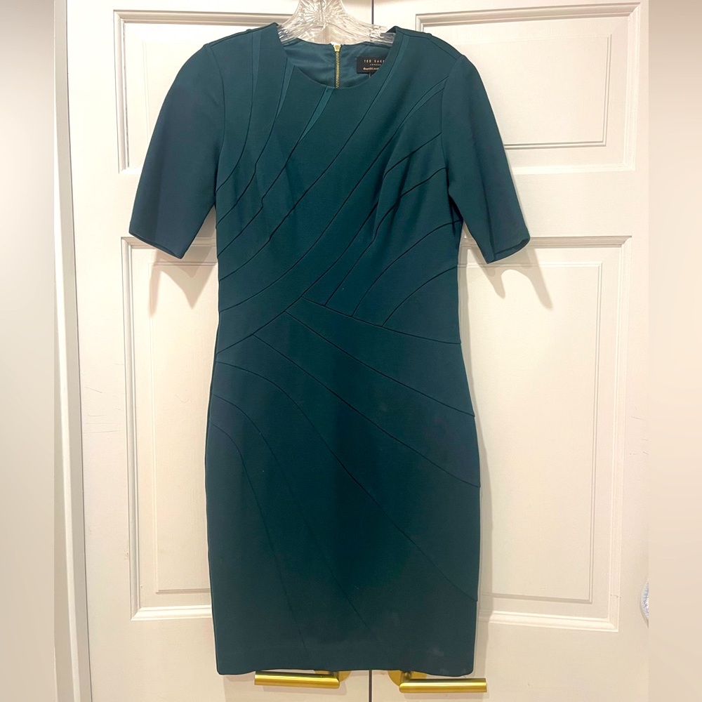 Ted Baker Emerald Green Midi Dress